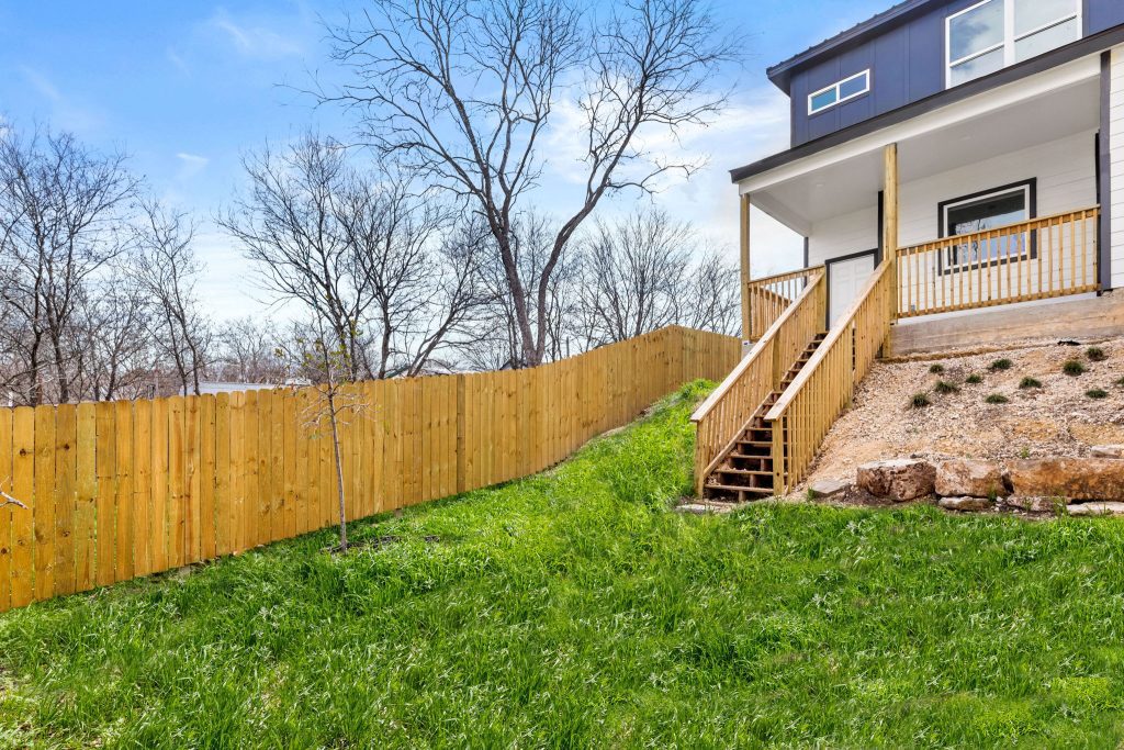 open backyard for pet friendly living in the heart of San Antonio Texas 